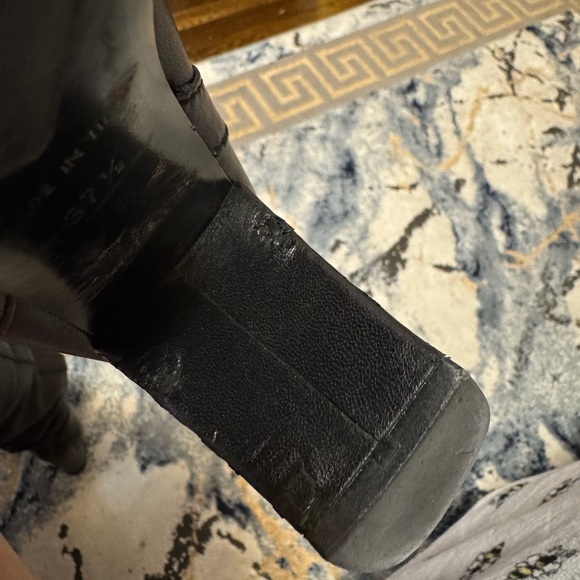 Chanel Black Lambskin Leather Over the Knee Boots - Picture 9 of 14